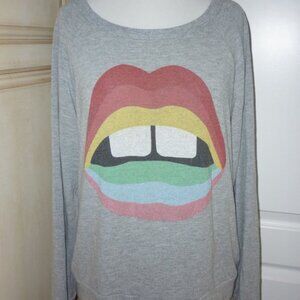 Lauren Moshi Rainbow Lips Open Mouth Gap Tooth L